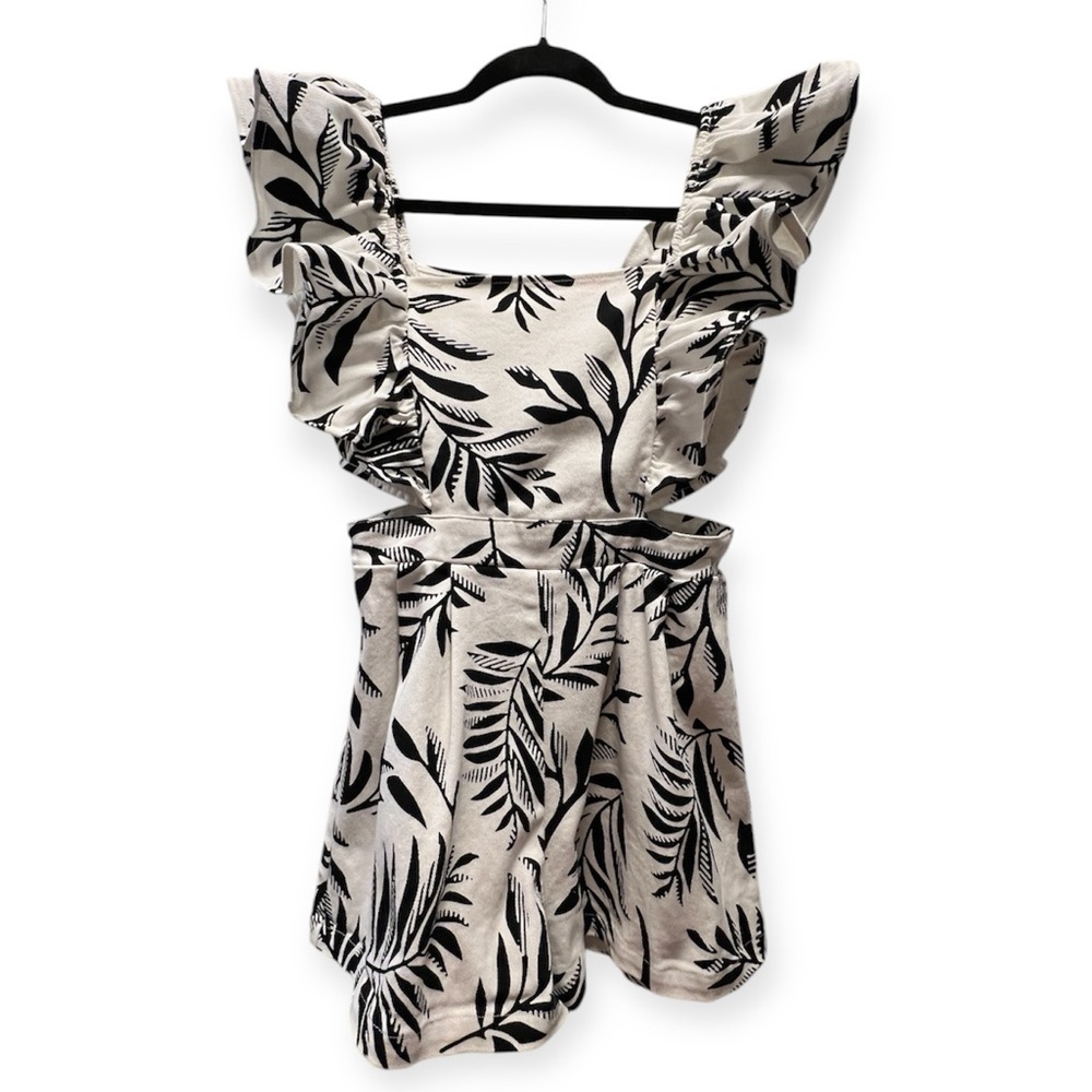 FLYING TOMATO Aurora Stretch Twill Romper- Size S